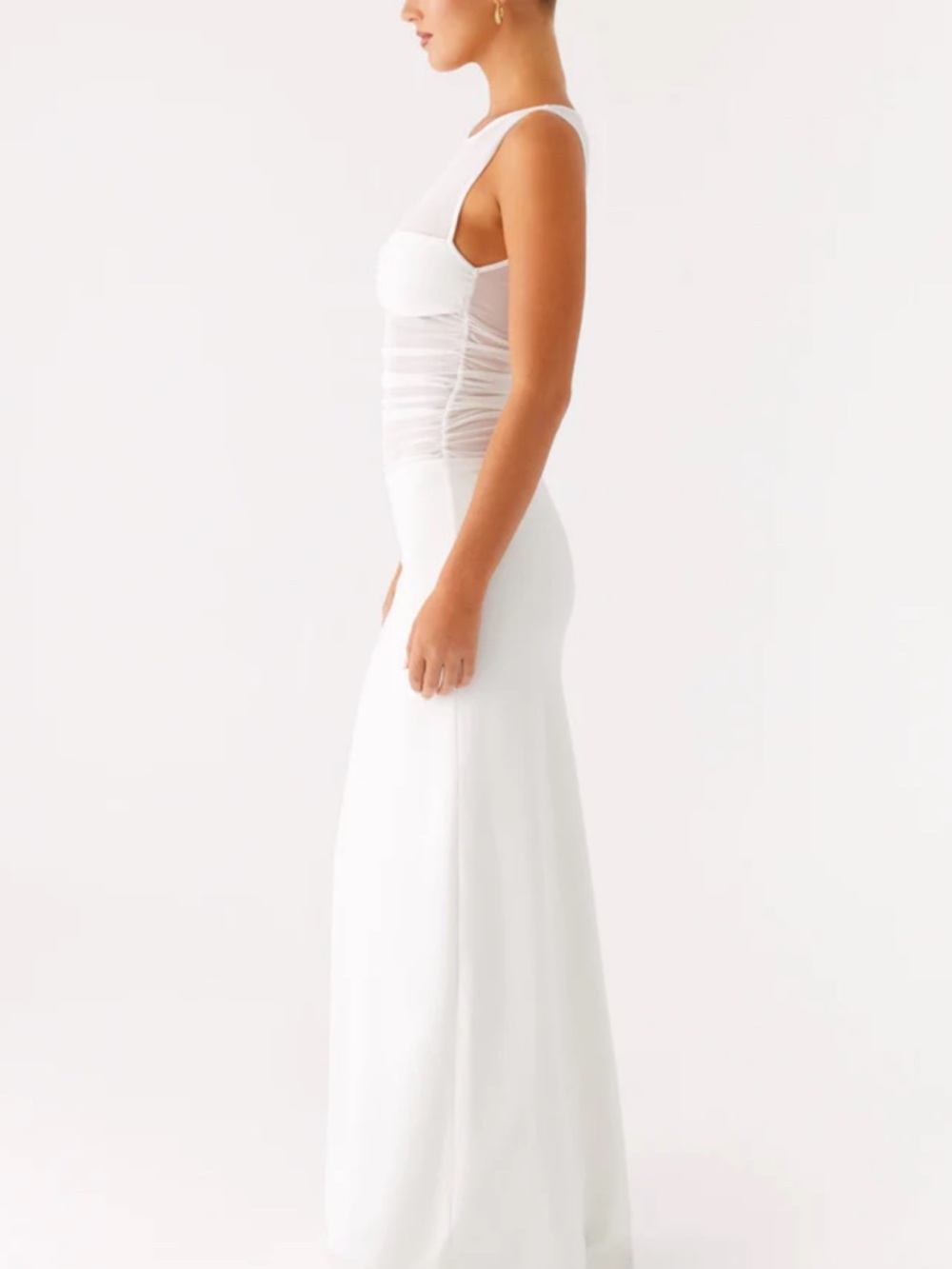 Peppermayo Ivory Twist-Front Maxi Dress - Picture 8 of 8